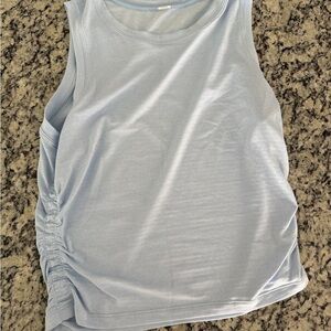 lululemon athletica Light Blue Side-Ruched Tank Top